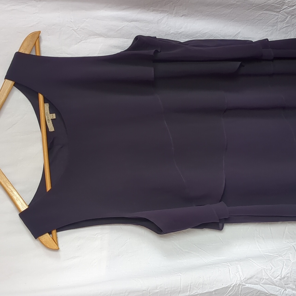 RW&Co Dress Tiered lined purple dress XL